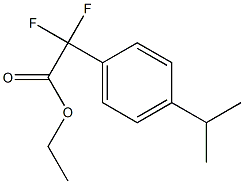 Ethyl-2,2-difluoro-2-(4-isopropylphenyl)acetate 구조식 이미지