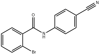 Benzamide, 2-bromo-N-(4-cyanophenyl)- Structure