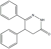 3(2H)-Pyridazinone,4,5-dihydro-5,6-diphenyl- 구조식 이미지