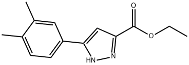 ethyl 5-(3,4-dimethylphenyl)-1H-pyrazole-3-carboxylate Structure