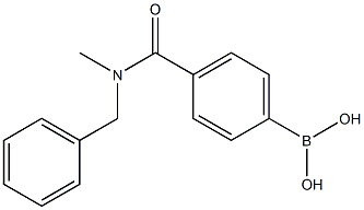 (4-(Benzyl(methyl)carbamoyl)phenyl)boronic acid 구조식 이미지