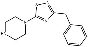 1-(3-benzyl-1,2,4-thiadiazol-5-yl)piperazine Structure