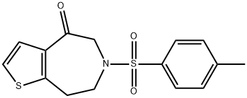 6-(4-methylbenzenesulfonyl)-4H,5H,6H,7H,8H-thieno[2,3-d]azepin-4-one Structure