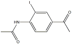 N-(4-Acetyl-2-iodophenyl)acetamide 구조식 이미지