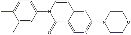 6-(3,4-dimethylphenyl)-2-morpholin-4-ylpyrido[4,3-d]pyrimidin-5-one Structure