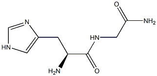 Glycinamide,L-histidyl- (9CI) Structure