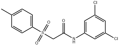 N-(3,5-dichlorophenyl)-2-(4-methylphenyl)sulfonylacetamide 구조식 이미지