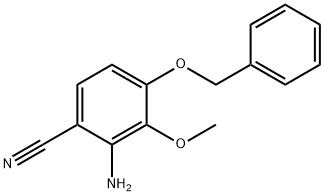 2-amino-4-(benzyloxy)-3-methoxybenzonitrile 구조식 이미지
