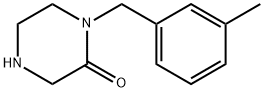 1-(3-methylbenzyl)piperazin-2-one Structure