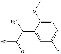 2-Amino-2-(5-chloro-2-methoxyphenyl)acetic acid Structure