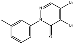 4,5-Dibromo-2-m-tolyl-2H-pyridazin-3-one Structure