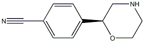 4-((S)-morpholin-2-yl)benzonitrile 구조식 이미지