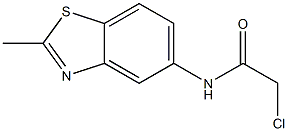 2-chloro-N-(2-methyl-1,3-benzothiazol-5-yl)acetamide 구조식 이미지