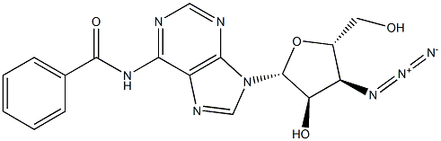 3'-Azido-N6-benzoyl-3'-deoxyadenosine Structure