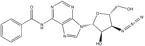 3'-Azido-N6-benzoyl-3'-deoxyadenosine 구조식 이미지