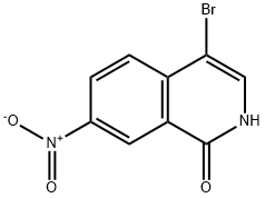 4-BROMO-7-NITROISOQUINOLIN-1(2H)-ONE 구조식 이미지