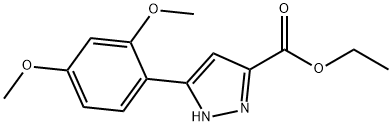 ethyl 5-(2,4-dimethoxyphenyl)-1H-pyrazole-3-carboxylate Structure