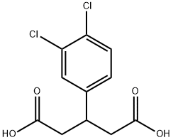 3-(3,4-dichlorophenyl)pentanedioic acid Structure