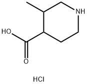 3-Methylpiperidine-4-carboxylic acid hydrochloride 구조식 이미지