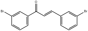 (2E)-1,3-bis(3-bromophenyl)prop-2-en-1-one 구조식 이미지