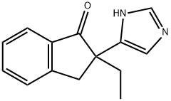 2-ethyl-2,3-dihydro-2-(1H-imidazol-5-yl)-1H-Inden-1-one Structure