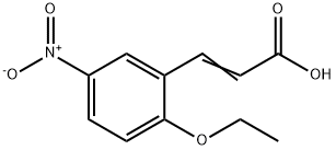 (2E)-3-(2-ethoxy-5-nitrophenyl)acrylic acid 구조식 이미지