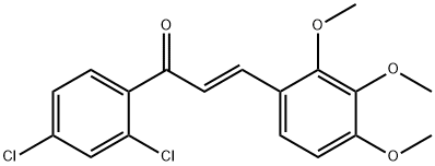 (2E)-1-(2,4-dichlorophenyl)-3-(2,3,4-trimethoxyphenyl)prop-2-en-1-one Structure