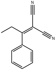 Propanedinitrile,2-(1-phenylpropylidene)- Structure