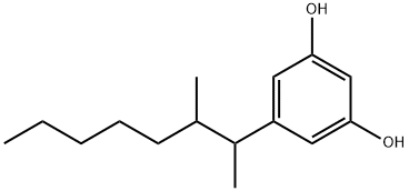 1,3-Benzenediol,5-(1,2-dimethylheptyl)- 구조식 이미지