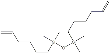 Disiloxane,1,3-di-5-hexen-1-yl-1,1,3,3-tetramethyl- Structure