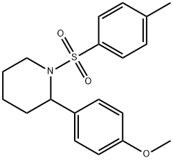 2-(4-Methoxy-phenyl)-1-(toluene-4-sulfonyl)-piperidine 구조식 이미지