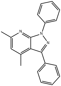 4,6-dimethyl-1,3-diphenylpyrazolo[3,4-b]pyridine 구조식 이미지
