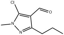 5-chloro-1-methyl-3-propyl-1H-pyrazole-4-carbaldehyde 구조식 이미지