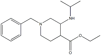 ethyl 1-benzyl-3-(isopropylamino)piperidine-4-carboxylate Structure