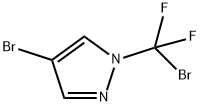 4-Bromo-1-(bromodifluoromethyl)-1H-pyrazole Structure