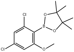 (2,4-DICHLORO-6-METHOXYPHENYL)BORONIC ACID PINACOL ESTER 구조식 이미지