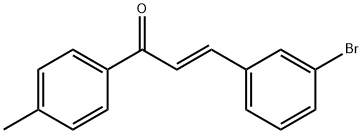 (2E)-3-(3-bromophenyl)-1-(4-methylphenyl)prop-2-en-1-one 구조식 이미지