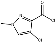 4-chloro-1-methyl-1H-pyrazole-3-carbonyl chloride 구조식 이미지