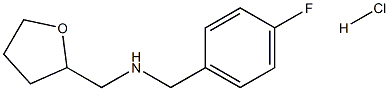 (4-fluorobenzyl)(tetrahydro-2-furanylmethyl)amine hydrochloride Structure