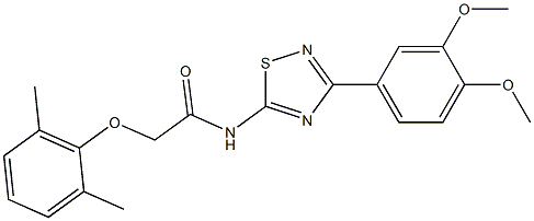 N-[3-(3,4-dimethoxyphenyl)-1,2,4-thiadiazol-5-yl]-2-(2,6-dimethylphenoxy)acetamide Structure