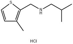 2-methyl-N-[(3-methyl-2-thienyl)methyl]-1-propanamine hydrochloride 구조식 이미지