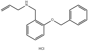 {[2-(benzyloxy)phenyl]methyl}(prop-2-en-1-yl)amine hydrochloride Structure