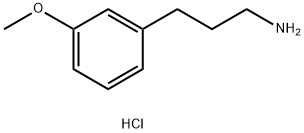 3-(3-Methoxyphenyl)propan-1-amine hydrochloride 구조식 이미지
