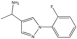 1-[1-(2-fluorophenyl)pyrazol-4-yl]ethanamine Structure