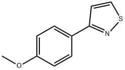 Isothiazole, 3-(4-methoxyphenyl)- Structure