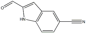 2-Formyl-1H-indole-5-carbonitrile 구조식 이미지