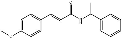 (E)-3-(4-methoxyphenyl)-N-(1-phenylethyl)acrylamide Structure