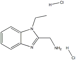 (1-ethyl-1H-benzo[d]imidazol-2-yl)methanamine dihydrochloride 구조식 이미지