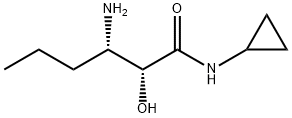 (2R,3S)-3-amino-N-cyclopropyl-2-hydroxyhexanamide Structure