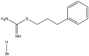 [(3-phenylpropyl)sulfanyl]methanimidamide hydrobromide Structure